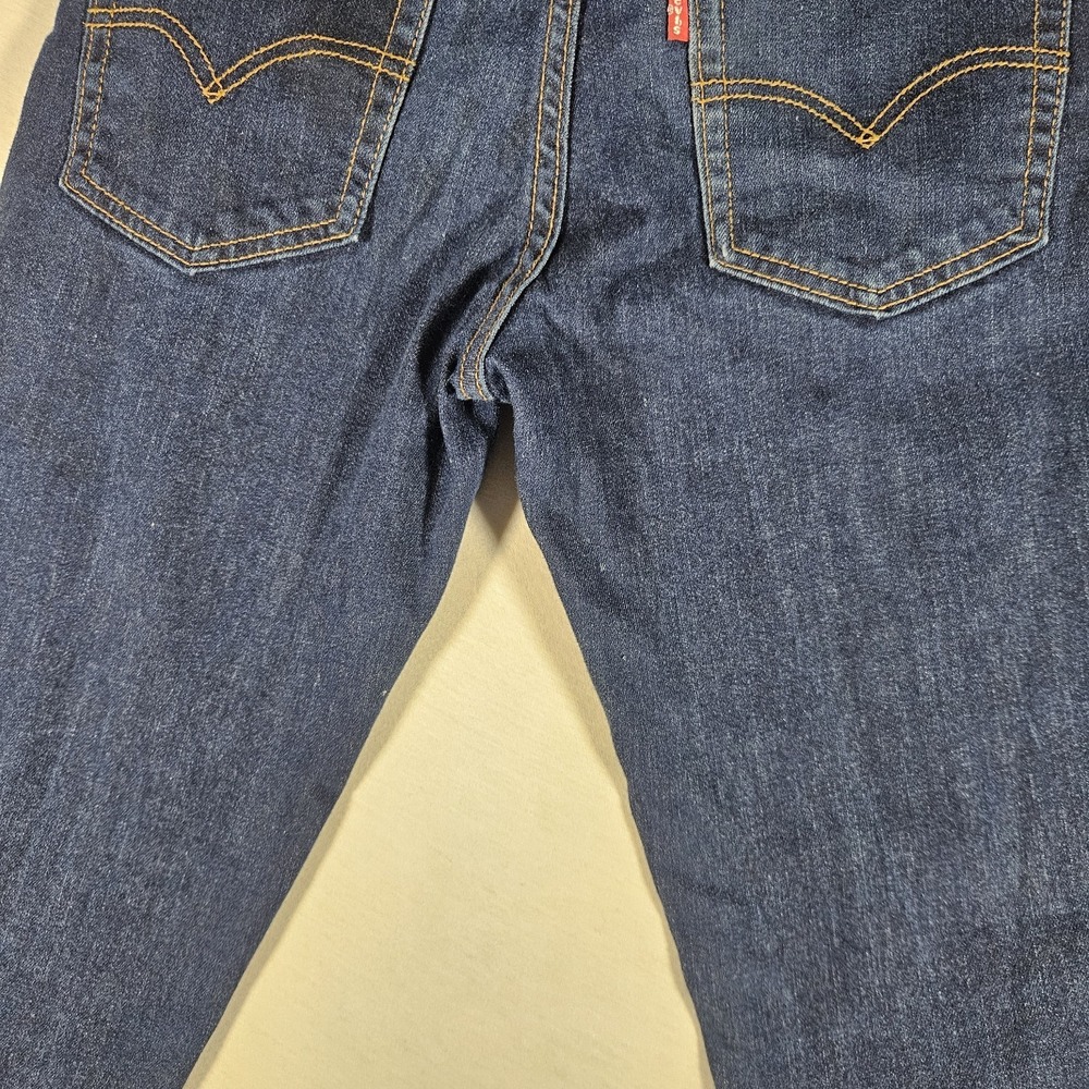 Levi's Jeans 502‎ Regular Taper Boys  14 Reg 27x27 Dark Wash - Picture 9 of 10